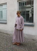 Long Button Skirt