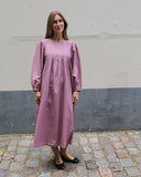 Long LS O-Neck Dress