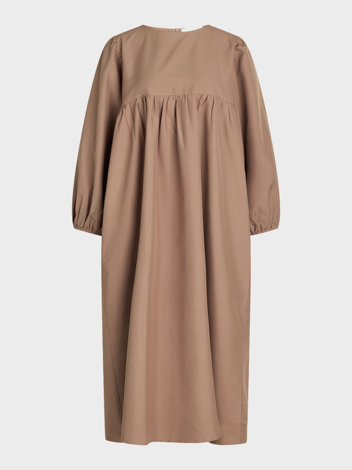 Long LS O-Neck Dress