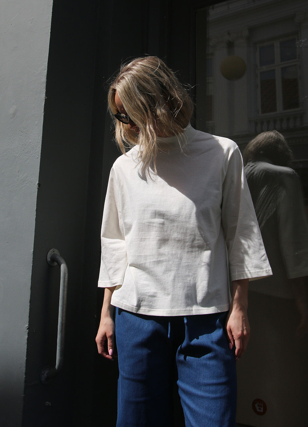 Mock Neck 3/4 Tee image 2