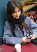 Wool Mix Triangle Scarf