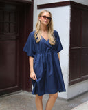 SS Crossover V-Neck Dress