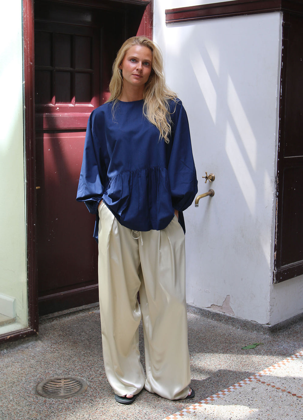 Oversized O-Neck Top