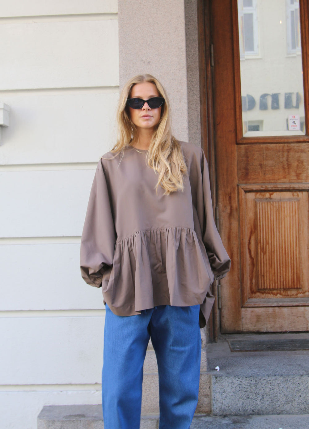 Oversized O-Neck Top