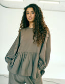 Oversized O-Neck Top