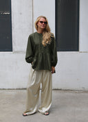 Oversized O-Neck Top