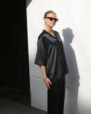 Half Sleeve PJ Collar Lace Shirt