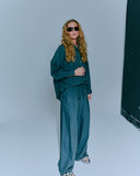 Pleated Wide Leg Pant