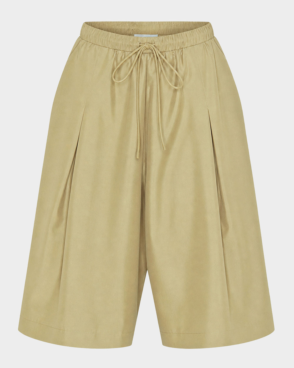 Pleated Wide 3/4 Pant