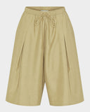 Pleated Wide 3/4 Pant