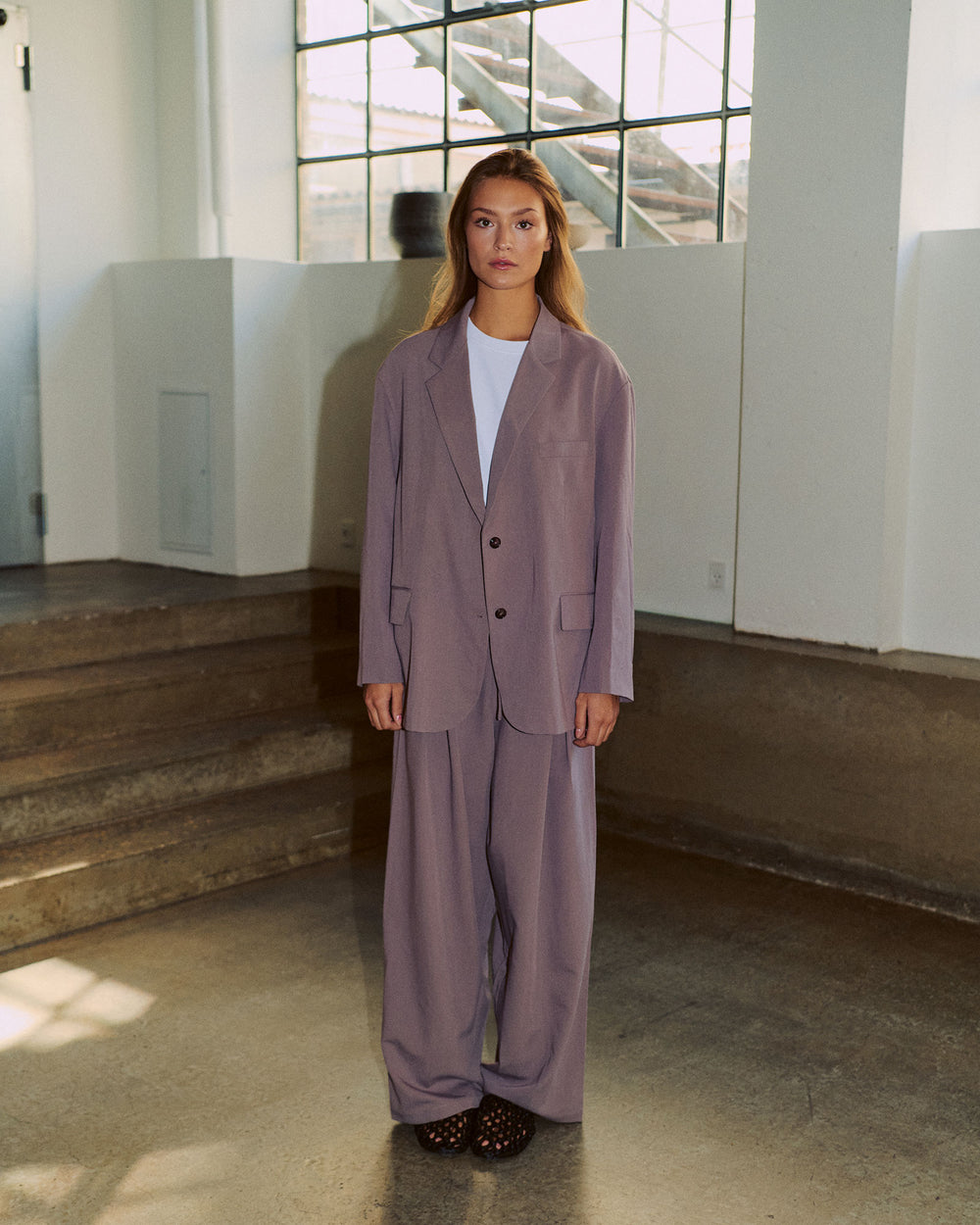 Pleated Wide Leg Pant