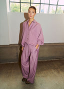 Pleated Wide Leg Pant
