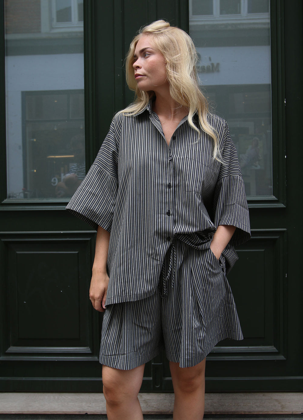 Pleated Wide Shorts