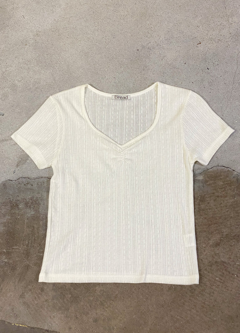 Pointelle Wrinkle Tee image 1