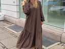 Frill Detail Long Dress