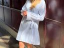 Plain Short Wrap Dress