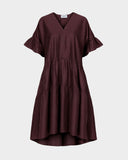 SS V Neck Drop Back Dress