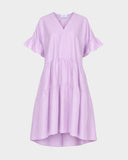 SS V Neck Drop Back Dress