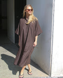 Long SS Shirt Dress