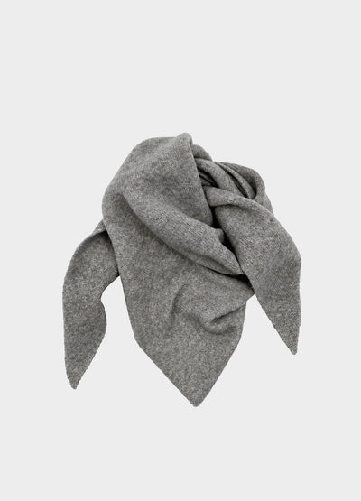 Wool Mix Triangle Scarf