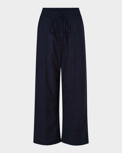 Wide Leg Wool Suit Pant
