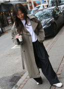 Washed Long Trenchcoat