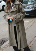 Washed Long Trenchcoat