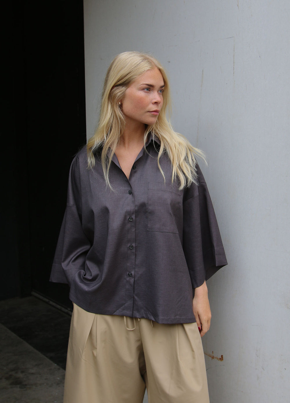 Wide 3/4 Sleeve Shirt