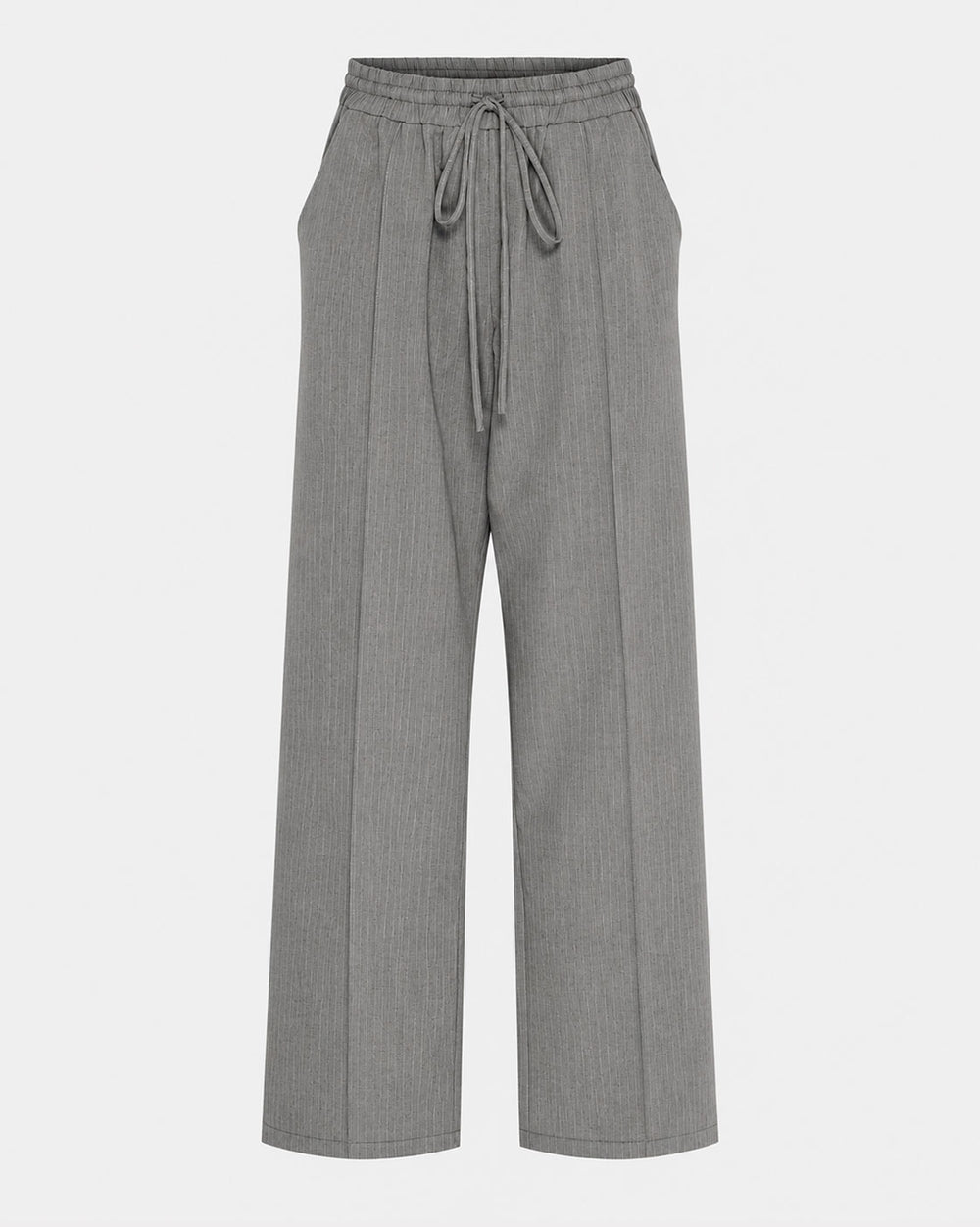 Wide Leg Wool Suit Pant