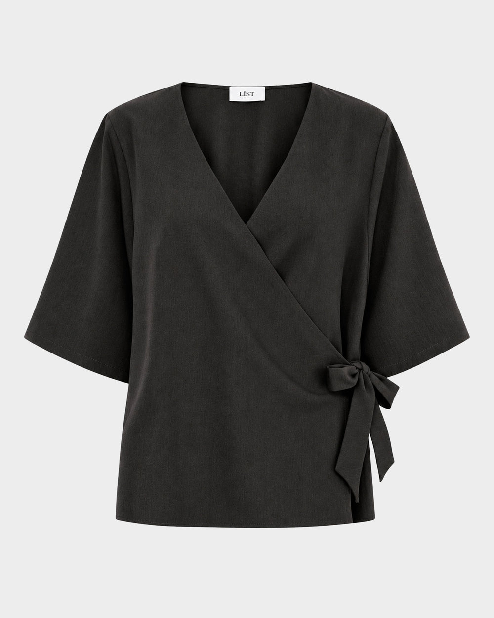 Wide Sleeve Wrap Top
