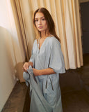 Wide Sleeve Wrap Top