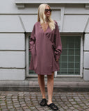 Plain Short Wrap Dress