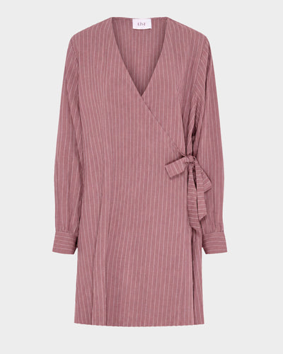 Plain Short Wrap Dress