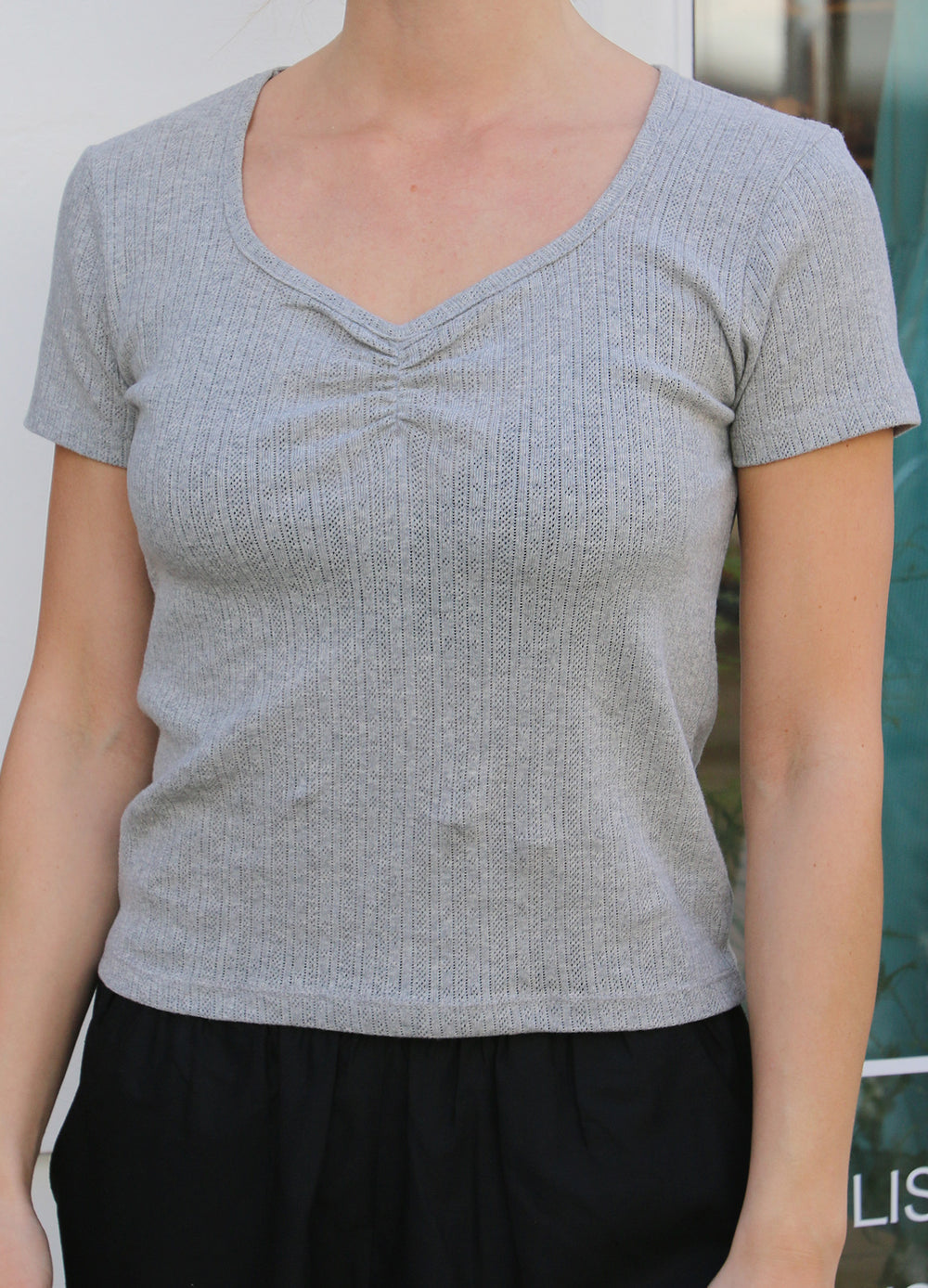 Pointelle Wrinkle Tee image 2