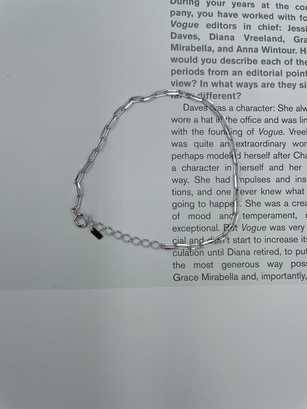 Slim Link Chain Bracelet image 1