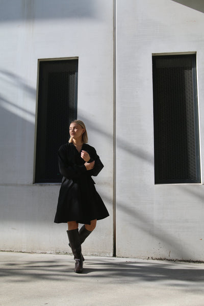 Short Ruffle Wrap Dress