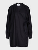 Short Ruffle Wrap Dress