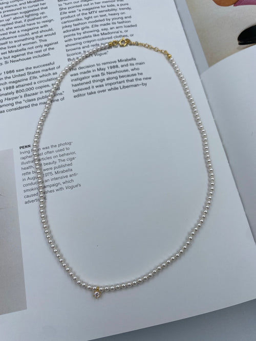 Pearl Cubic Necklace
