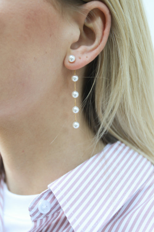 Long Pearl Earring